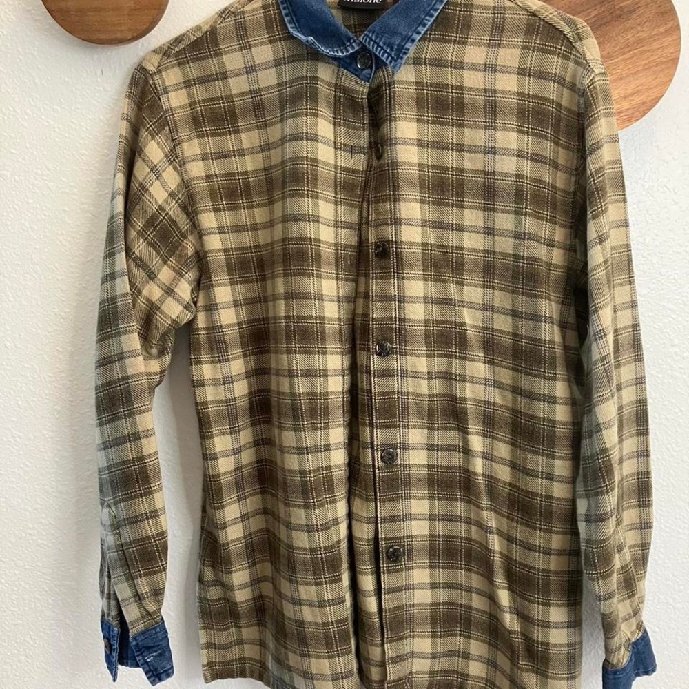 Vintage Fall Flannel Rebecca Malone Women's Size‎ Medium